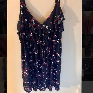 TORRID Floral Navy Dress